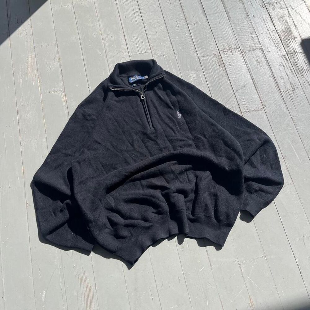 Polo Ralph Lauren Old Money Y2K Quarter Zip Sweater